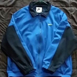 Vintage Blue and Black Nike Warm-up